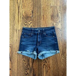 American Eagle Hi-Rise Shortie 360 Super Stretch Jean Shorts - Size 2